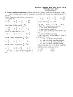 ĐỀ KIỂM TRA HỌC KỲ 2 TOÁN 6 (1) ĐÁP ÁN MA TRẬN