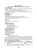 trang tri chiec khan dat de lo hoa