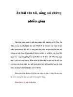 Ăn hải sản tái, sống coi chừng nhiễm giun pps