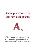 Khám phá được bí ẩn của hợp chất arsenic pot