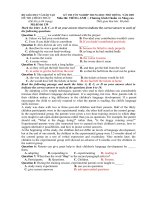 ĐỀ THI CHÍNH THỨC ANH 12 - 2009