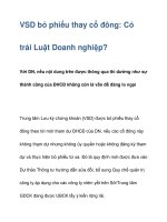 VSD bỏ phiếu thay cổ đông: Có trái Luật Doanh nghiệp? pot