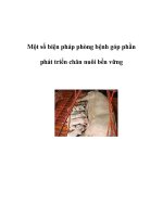 Một số biện pháp phòng bệnh góp phần phát triển chăn nuôi bền vững doc