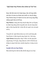 Nghệ thuật Stop Motion nhen nhóm tại Việt Nam docx