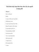 Tách thửa hoặc hợp thửa theo nhu cầu của người sử dụng đất pptx