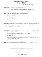 Đề thi học kì II( 2009-2010) Đáp án