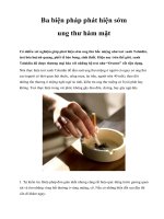 Ba biện pháp phát hiện sớm ung thư hàm mặt pot