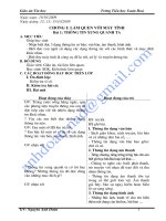 Giáo án Tin 3 cả năm