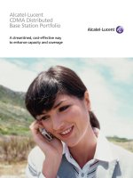 alcatel-lucent cdma distributed base station portfolio