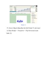 Macromedia Flash - Hiệu ứng chữ rơi- P3 doc