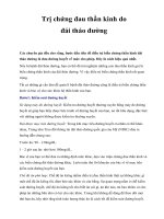 Trị chứng đau thần kinh do đái tháo đường potx