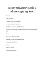 Đăng ký tăng, giảm vốn điều lệ đối với công ty hợp danh pps