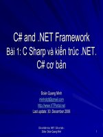 C Sharp và kiến trúc .NET. C Sharp cơ bản- P1 ppsx