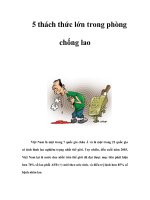 5 thách thức lớn trong phòng chống lao potx