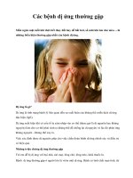 Các bệnh dị ứng thường gặp pdf