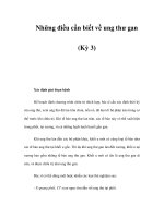 Những điều cần biết về ung thư gan (Kỳ 3) potx