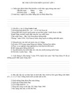 Đề lịch sử 5 cuối năm