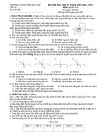 Đề thi Vật Lý 6789 kỳ 2 NH 2009-2010