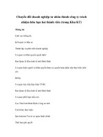 Chuyển đổi doanh nghiệp tư nhân thành công ty trách nhiệm hữu hạn hai thành viên (trong Khu KT) ppsx