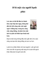 10 bí mật của người hạnh phúc potx