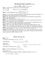 NHUNG DE THI VAO 10 HAY