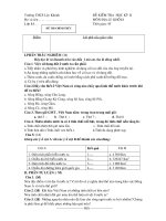 Địa 8 + Đáp án - HK 2(09-10)