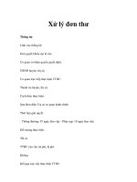 Xử lý đơn thư Thông tin Lĩnh vực thống kê: Giải quyết khiếu nại tố cáo Cơ pot