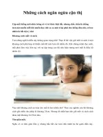 Những cách ngăn ngừa cận thị docx