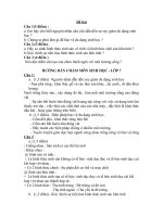 Đề kiểm tra sinh 7 kì 2+ĐA