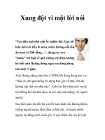 Xung đột vì một lời nói pdf