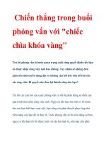 Chiến thắng trong buổi phỏng vấn với 