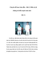 Chuyên đề laser bán dẫn – Bài 2: Điều trị di chứng tai biến mạch máu não (Kỳ 1) pps