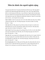 Món ăn dành cho người nghén nặng pdf