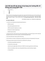 làm thế nào để xây dựng và áp dụng các hướng dẫn về kháng sinh trong bệnh viện