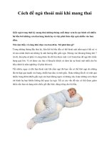 Cách để ngủ thoải mái khi mang thai ppsx