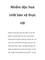 Nhiễm độc hoá chất bảo vệ thực vật pot
