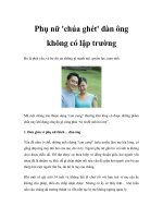 Phụ nữ ''''chúa ghét'''' đàn ông không có lập trường docx