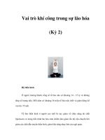 Vai trò khí công trong sự lão hóa (Kỳ 2) ppsx