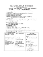 GIÁO ÁN HÓA HOC 10 NÂNG CAO