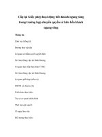 Cấp lại Giấy phép hoạt động bến khách ngang sông trong trường hợp chuyển docx