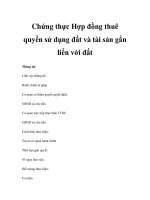 Chứng thực Hợp đồng thuê quyền sử dụng đất và tài sản gắn liền với đất ppt