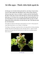 Ké đầu ngựa - Thuốc chữa bệnh ngoài da ppt