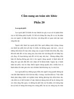 Cẩm nang an toàn sức khỏe - Phần 20 ppsx
