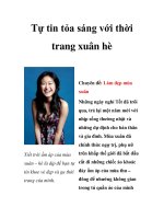 Tự tin tỏa sáng với thời trang xuân hè pps