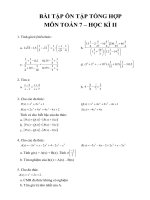 BT ôn thi HK2 (có đáp án)