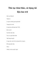 Thủ tục khai thác, sử dụng tài liệu lưu trữ pptx