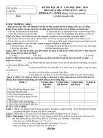 ĐỀ THI GDCD 9 HỌC KỲ 2