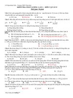 Đề Kiểm Tra chất lượng lớp 13