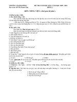 ĐỀ KIEM TRA CUOI HOC KÌ II 2009 - 2010