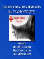 chăm sóc bàn chân bệnh nhân đái tháo đường